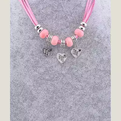 🏷️️ Підвіска серце на магніті Сrystal 42 см (шкірозамінник) F-12009