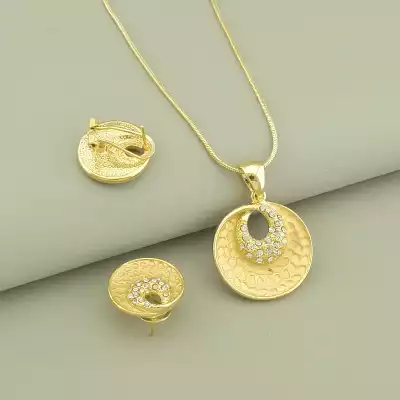 🏷️️ Підвіска+Сережки Фіаніт Fashion F-99813