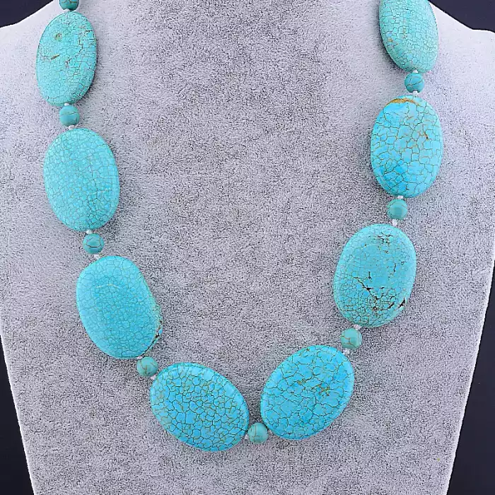 🏷️️ Намисто Бірюза 58 см ss_83127