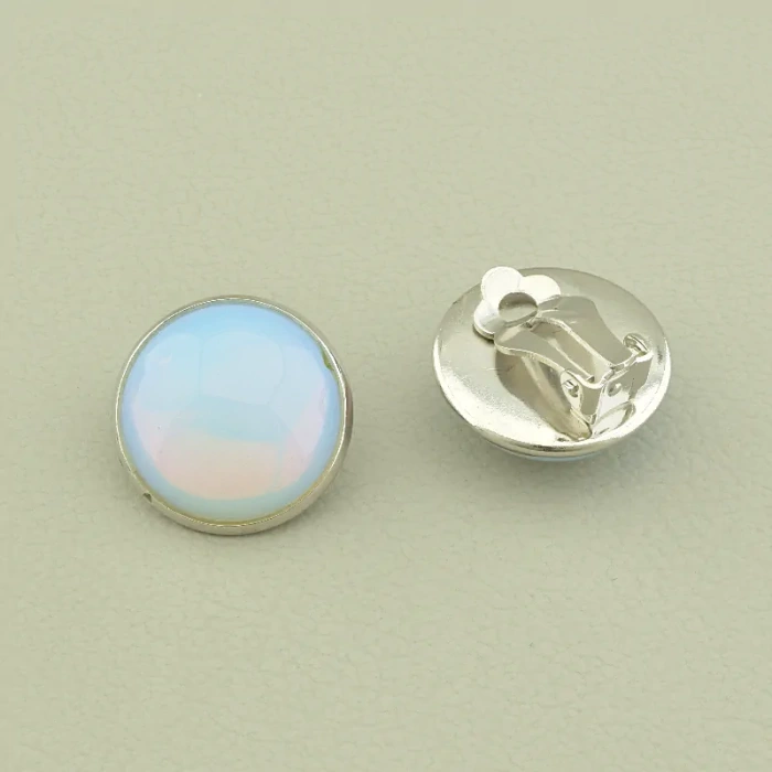 Сережки Місячний камінь 18х18 ss_100762 ss_100762