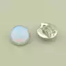 🏷️️ Сережки круглі кліпси Місячний камінь 18х18 F-100762