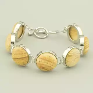 Браслет петля Яшма 19 см.