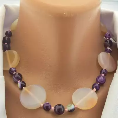 🏷️️ Намисто Агат, Сердолік 43 см. F-102276