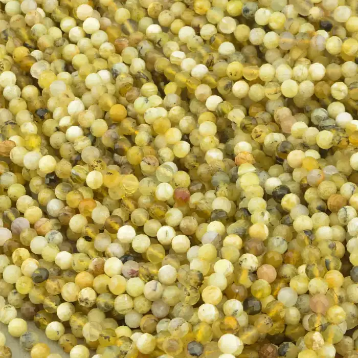 🏷️️ Намистини Жадеїт 39 см. 4,5мм. на нитці (натуральне каміння, без застібки) ss_103102