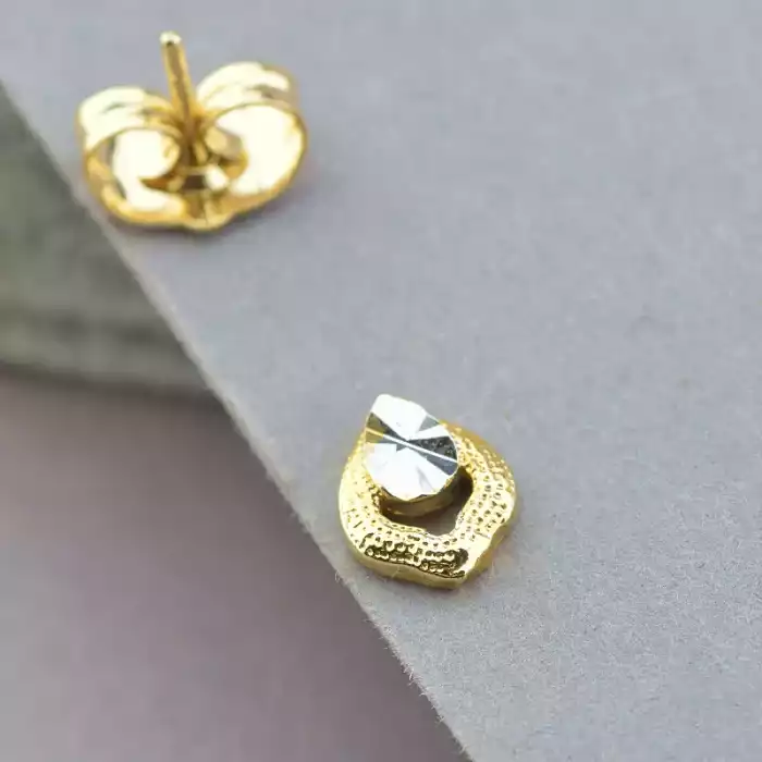 🏷️️ Сережки пусети Xuping (позолота-родій) ss_88041