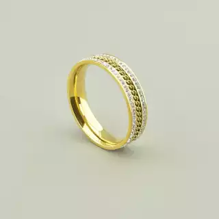 Каблучка Xuping Фіаніт (позолота 18к лимонна) Медична сталь