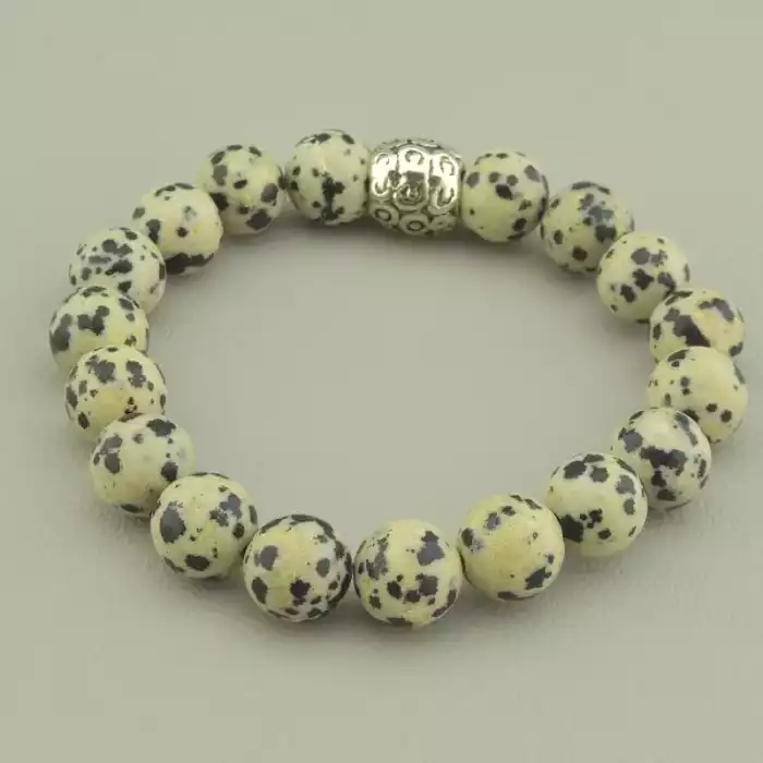 🏷️️ Браслет резинка Яшма 18 см. ss_97507