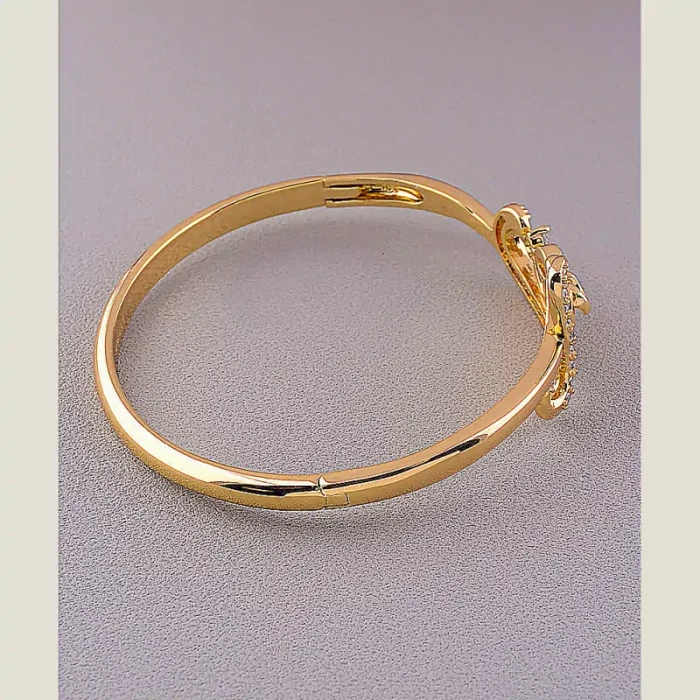 🏷️️ Браслет з карабіном Xuping Фіаніт 17 см (позолота 18к) ss_58638