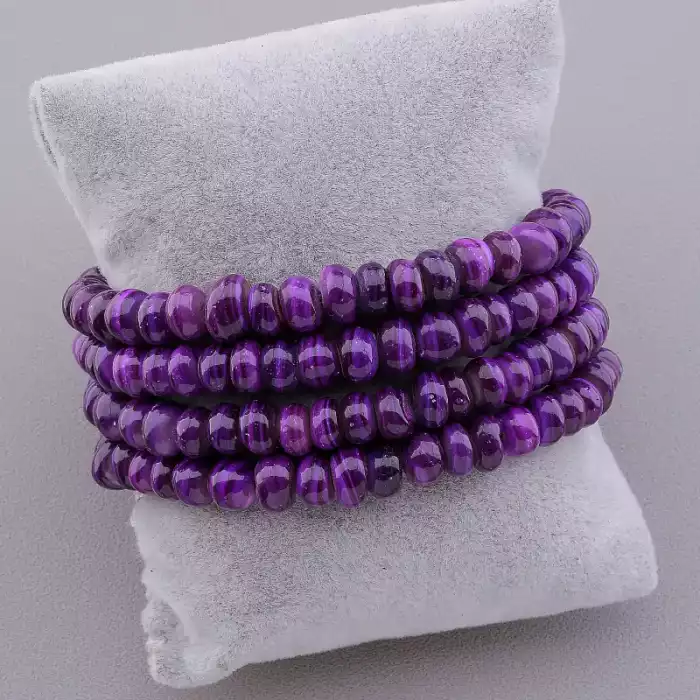 🏷️️ Браслет резинка Перламутр 18 см ss_80824