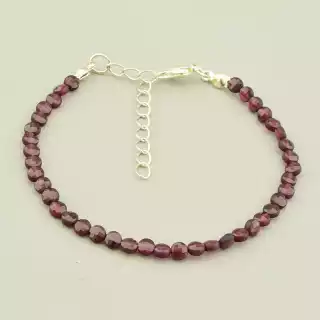 Браслет на карабіні Гранат 18 см