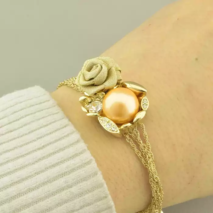 🏷️️ Браслет петля Abella Фіаніт, Майорка 18 см. (позолота 18к) ss_97980