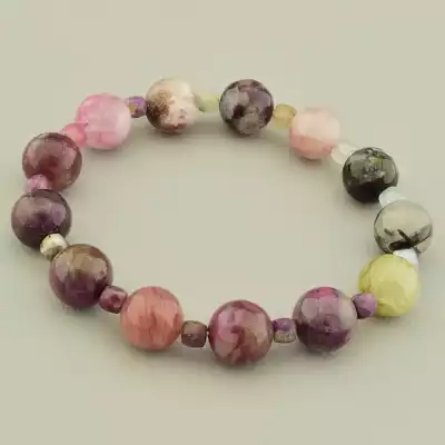 Браслет на резинці Турмалін 17 см