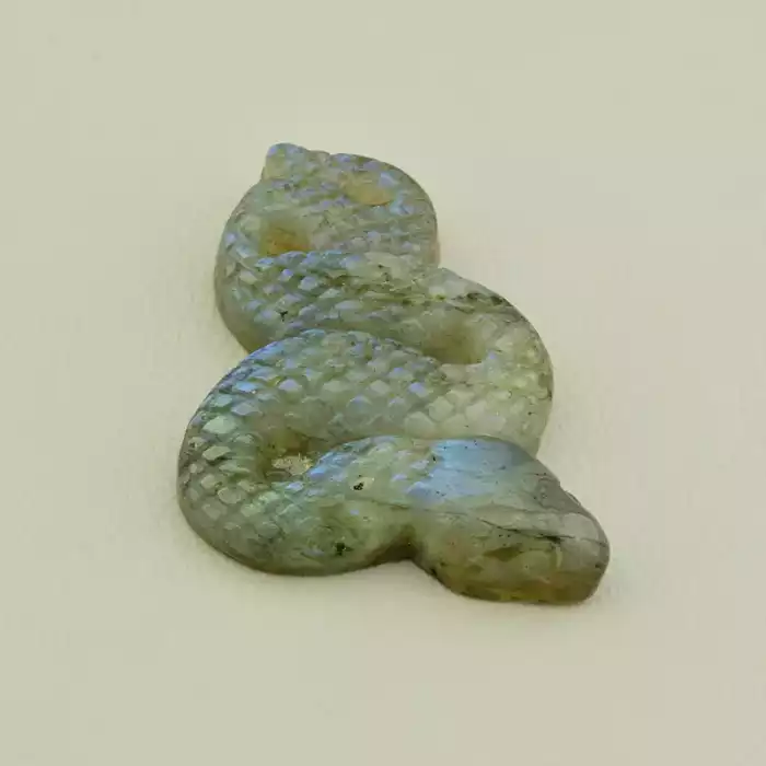 🏷️️ Мінерал Лабрадор Змія 45х30мм. F-106198