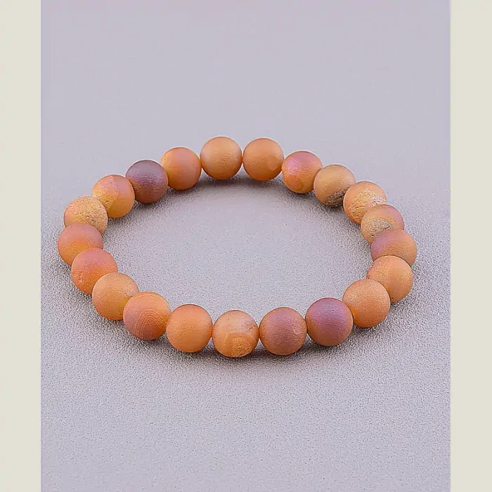 🏷️️ Браслет резинка Агат 17 см ss_71168