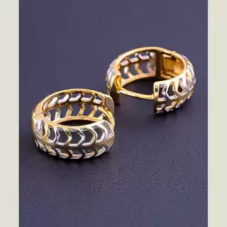 Сережки кільця Xuping (позолота/родій)