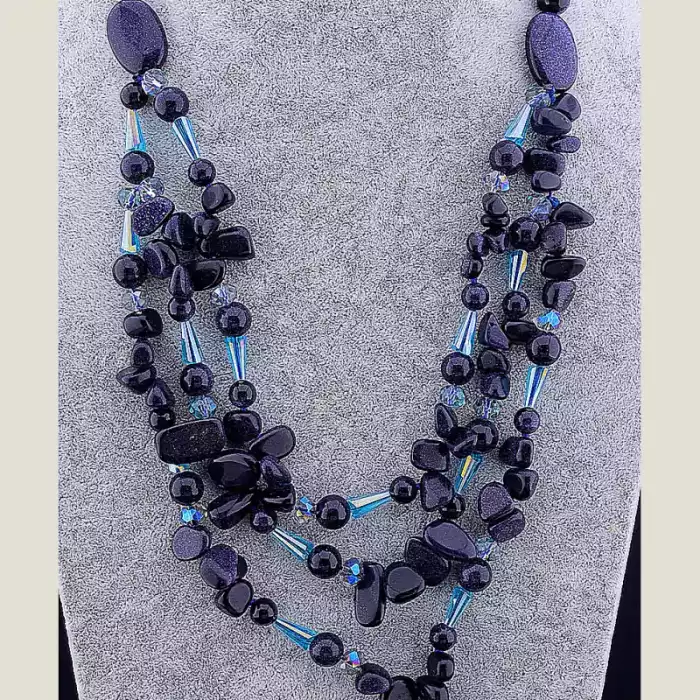 🏷️️ Намисто Авантюрин 62 см ss_13756