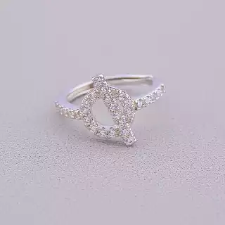 Каблучка роз'ємна Фіаніт (срібло 925 проба)