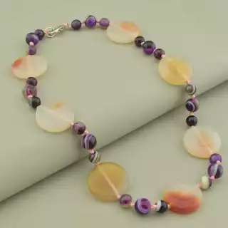 Намисто Агат, Сердолік 48 см.