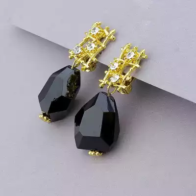 🏷️️ Підвіска + Сережки Агат, Сrystal 42 см. F-87654