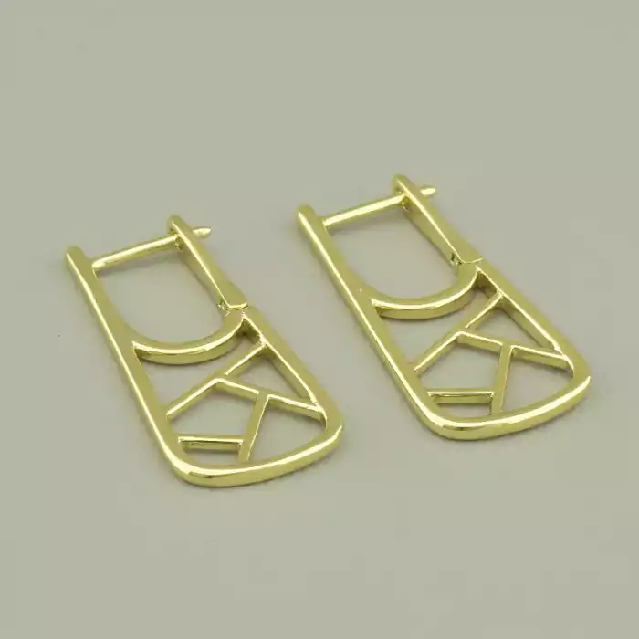 🏷️️ Сережки класичні англійський замок Xuping (позолота 18к лимонна) ss_96651