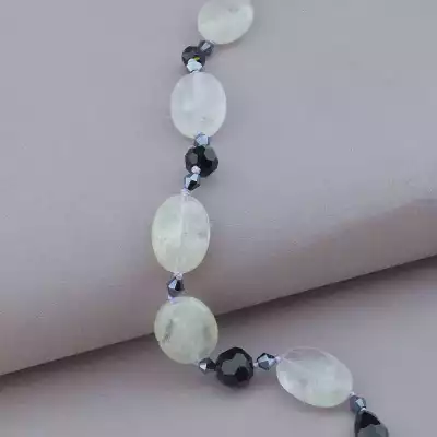 🏷️️ Намисто Аметрін, Чеський кришталь 49 см. F-89463