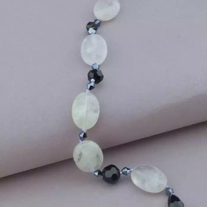 🏷️️ Намисто Аметрін, Чеський кришталь 49 см. ss_89463