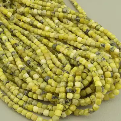 🏷️️ Намистини Жадеїт 39 см. на нитці (натуральне каміння, без застібки) F-104472