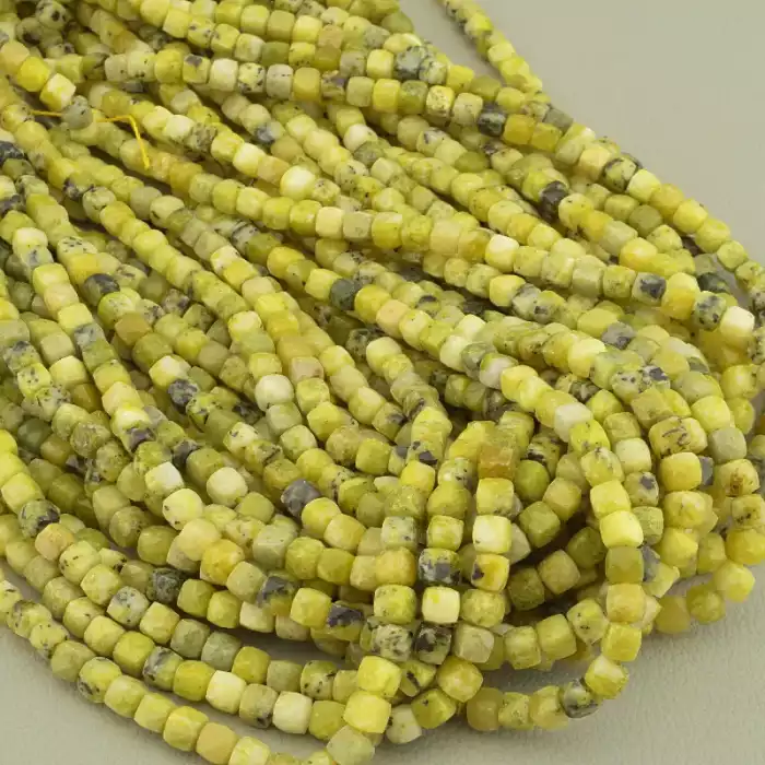 🏷️️ Намистини Жадеїт 39 см. на нитці (натуральне каміння, без застібки) ss_104472