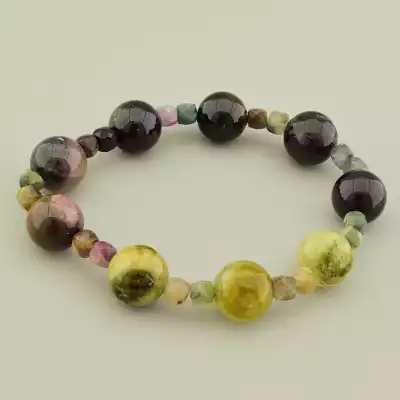 Браслет на резинці Турмалін 16 см