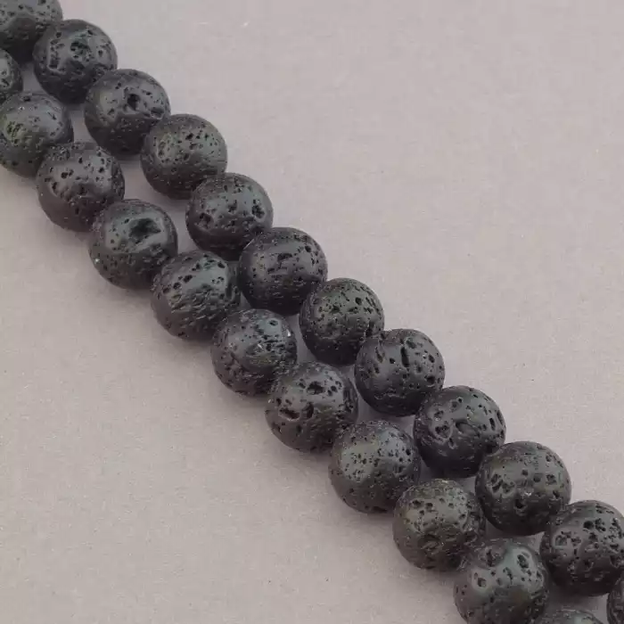 🏷️️ Намистини Лава 39 см 10.5 мм. (без застібки) F-106199