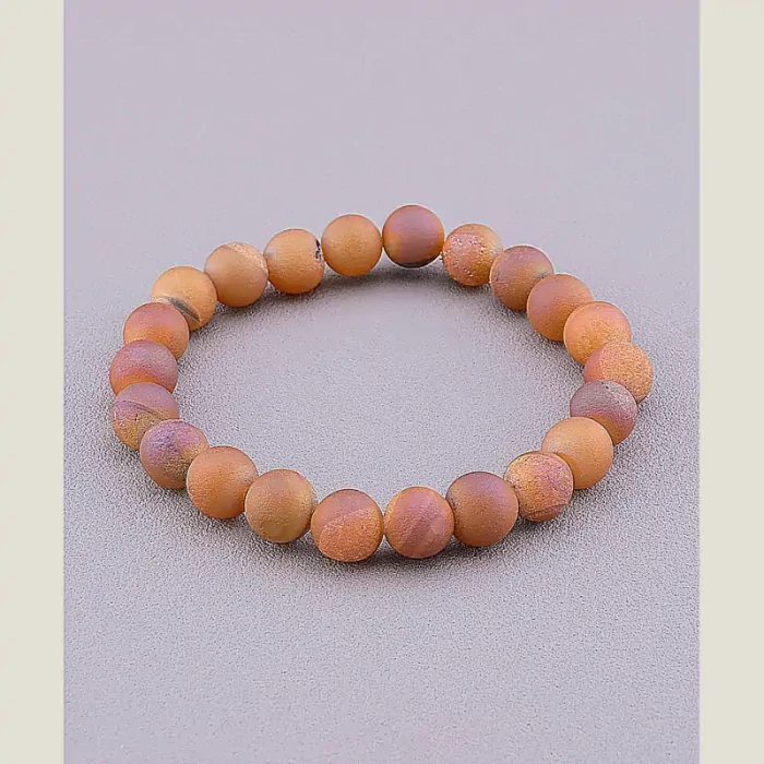 🏷️️ Браслет резинка Агат 18 см ss_71169