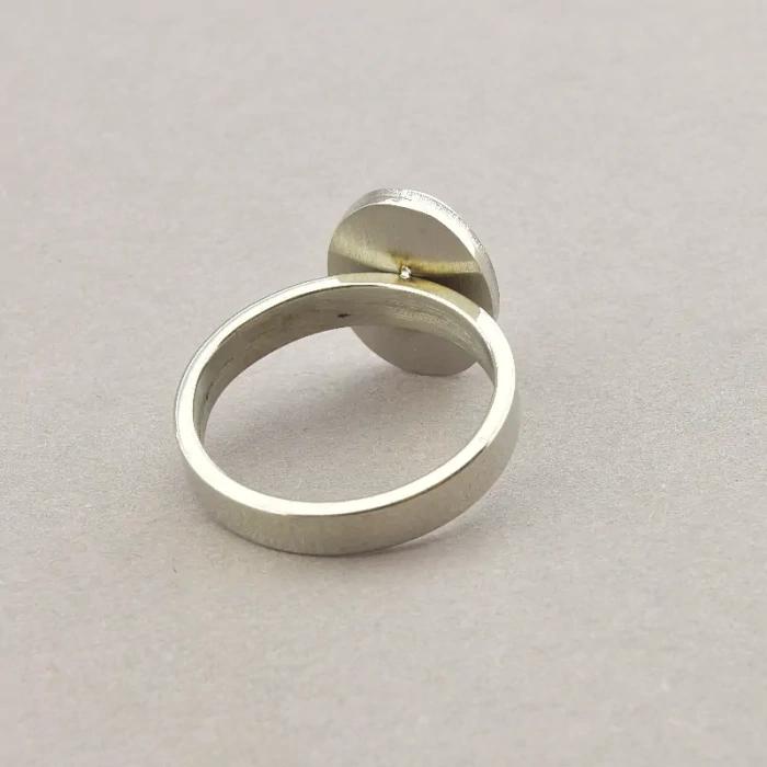 🏷️️ Перстень Stainless Steel Перламутр медична сталь 316L4, 5 р ss_60900