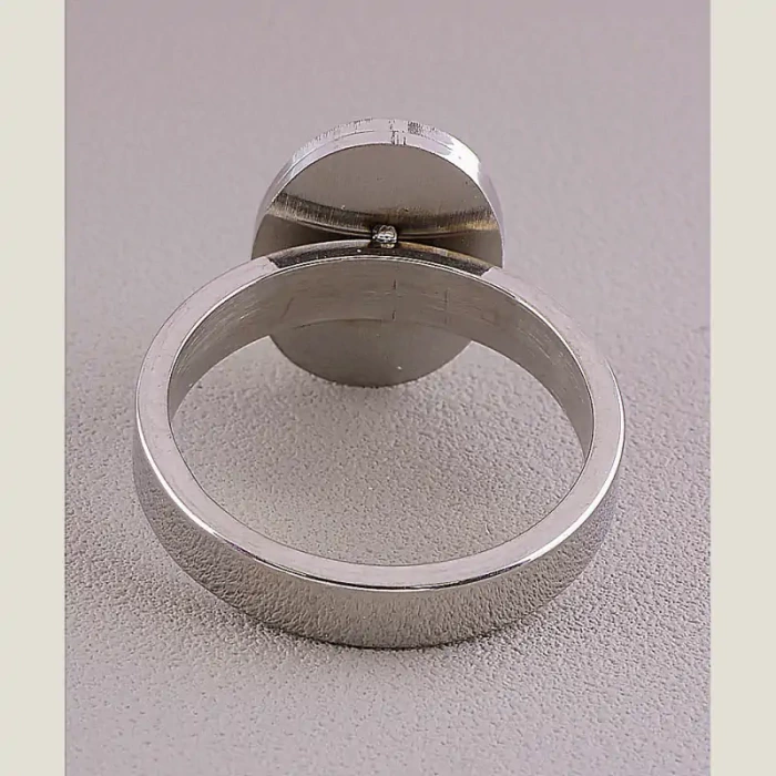 🏷️️ Перстень Stainless Steel Перламутр медична сталь 316L4, 5 р ss_60900