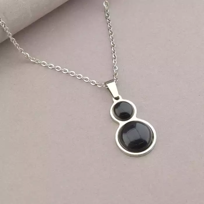 🏷️️ Підвіска Stainless Steel Агат 45 см ss_61823