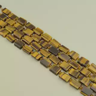 Намистини Тигрове око 40 см. на нитці (натуральне каміння, без застібки)