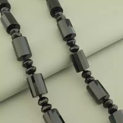 🏷️️ Намисто Агат, Чеський кришталь 70 см. F-100436