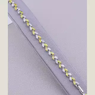 Браслет складний Xuping Фіаніт 18 см (родій)