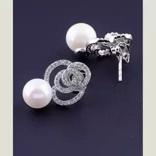 Сережки пусети Xuping Майорка (родій)