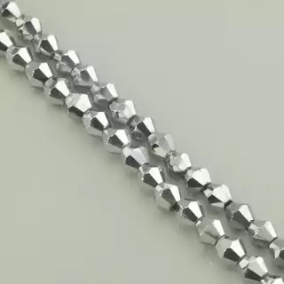 Намистини Чеський кришталь 30 см. (без застібки) на нитці з гранями