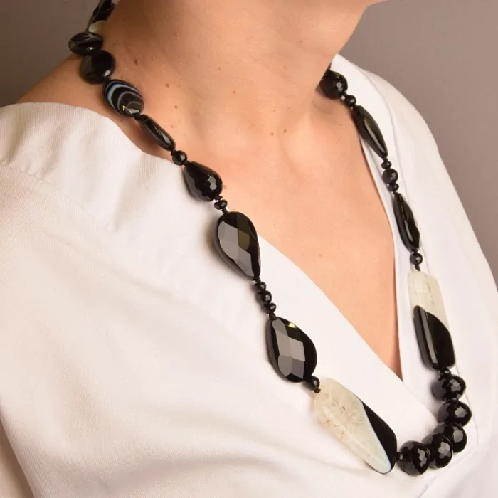 🏷️️ Намисто Агат 65 см ss_52768