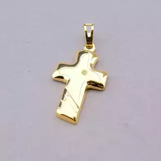 Хрестик Xuping Фіаніт (позолота 18к, медичний сплав)