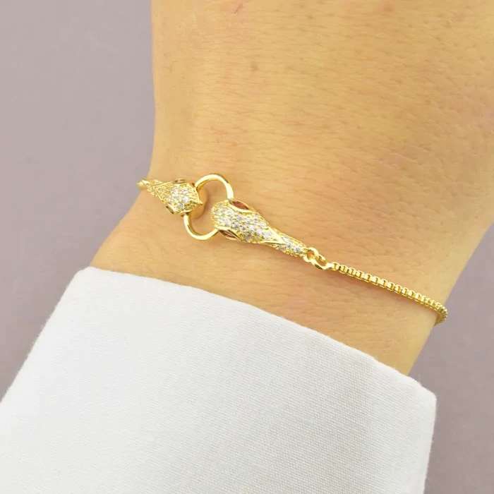 🏷️️ Браслет регульований Saiya Фіаніт 17 см. (позолота 18к лимонна) ss_94584