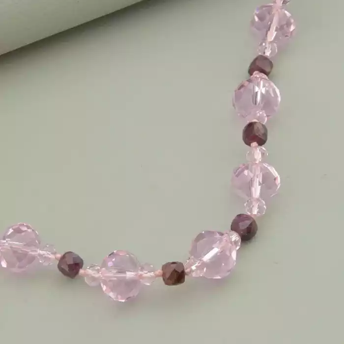 🏷️️ Намисто Рубін срібло (925 проба) 46 см. (срібло 925 проба) ss_94987