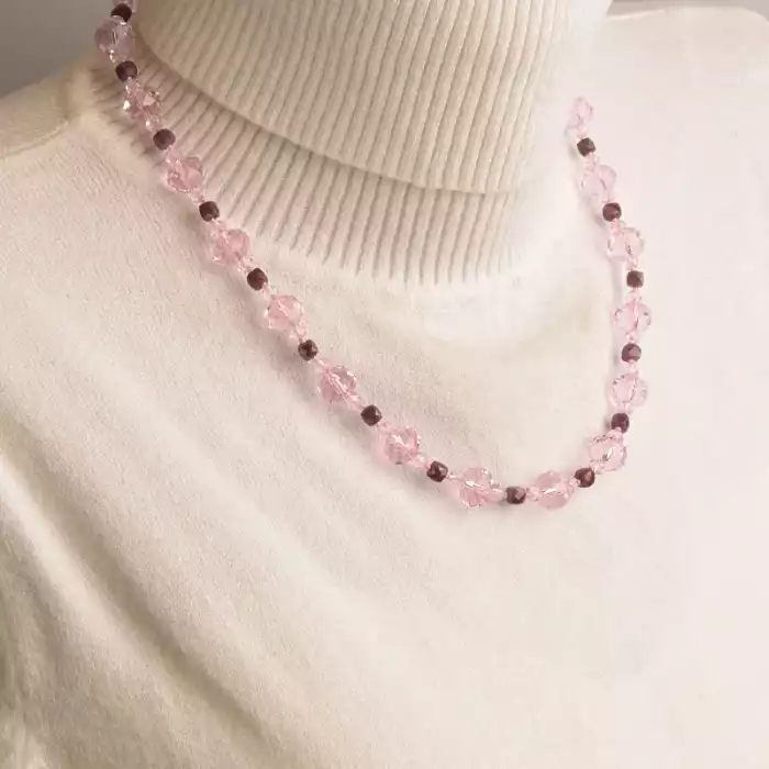 🏷️️ Намисто Рубін срібло (925 проба) 46 см. (срібло 925 проба) ss_94987