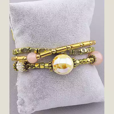 🏷️️ Браслет без застібки метал 17 см F-18564