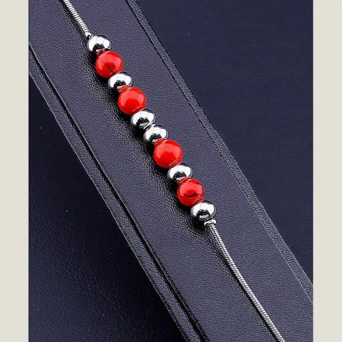 🏷️️ Браслет з карабіном Stainless Steel Корал 18 см ss_68229