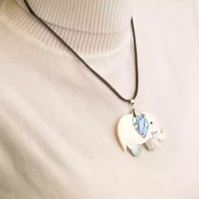 🏷️️ Підвіска + Сережки Галіотіс, Перламутр 45 см ss_79037