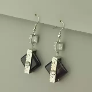 Підвіска+Серьги Агат 42 см.