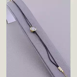 Браслет з карабіном Xuping Фіаніт 19 см (позолота 18к)