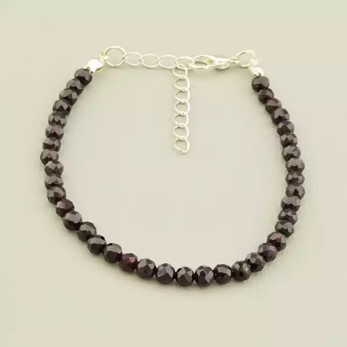 🏷️️ Браслет на карабіні Гранат 18 см F-105694